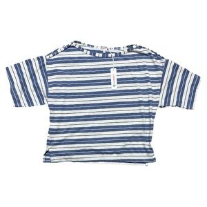 343. SUNDRY boxy striped tee top Sz S NWT
